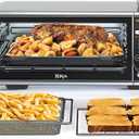 Ninja, Toaster Oven, Air Fryer, Thermometer, Toaster Oven Air Fryer Combo, Stainless Steel, Quick meals, Fries, Frozen Food, Air Fry, Dehydrate, Reheat, 13-in-1,Less Oil, Flip Away Oven, Foodi, SP351, 13 Functions + Smart Thermometer