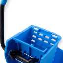 SPARTA Commercial Mop Bucket With Side Press Wringer, Floor Cleaning Essentials for Commercial and Home Use 26 Quart Capacity, 1 Count, Blue