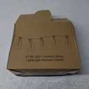 Brightever 120FT LED Outdoor String Lights with Remote, Patio Lights Outdoor Waterproof with 36+2 Shatterproof ST38 LED Bulbs, Dimmable Outside Hanging Light for Porch, Garden, Backyard, Cafe, 2700K (120FT-Warm White, Black)