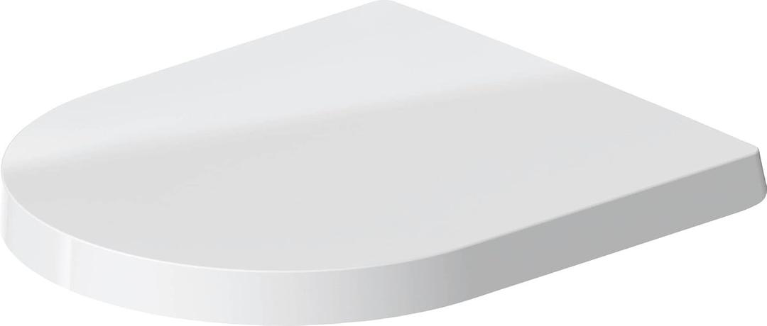 Seat and cover Compact ME by STARCK white hinges ss w. automatic