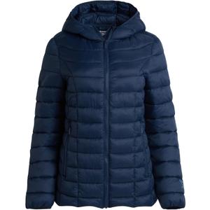 Reebok Womens Puffer Jacket - Lightweight Quilted Snow Glacier Shield Zip Up Bubble Winter Coat for Women with Hood & Pockets, S