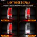 LED Tail Lights Assembly for 1999–2002 Chevy Silverado,1999–2006 GMC Sierra