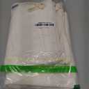 Canvas Laundry Bags with Handles & Square Base13.8"x 13.8", Large Heavy Duty Laundry Hamper Bag, College Dorm Washable Drawstring Cotton Dirty Clothes Sack (Beige,2 Pack)