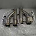 Universal 2.5 Inch Stainless Steel Exhaust Pipe 2PCS Kit
