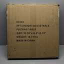 Gocamptoo Folding Table,4ft Indoor Outdoor Heavy Duty Portable Folding Square Plastic Dining Table w/Handle, Lock for Picnic, Party, Camping (4 FT)