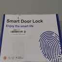 Smart Door Lock with Handle - Keyless Entry Door Lock for Front Door, Touchscreen Keypad Door Knob Lever Lock, Fingerprint Door Handle Lock, Auto Lock, App Control, Easy Installation