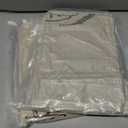 2 x 2 Pack Linen Bread Bag for Homemade Bread Container - Plastic Lined, 19.7 x 13.7 Inch Unbleached & Reusable Bread Storage for Bakery Baguette Picnic Wedding Wrapping Camping