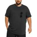 Big and Tall Mens T-Shirt UPF 50+ Sun Protection Swim Shirt SPF Quick Dry 3XL