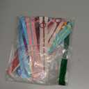 SHRJ 20pcs Resin Zippers with #3 Lifting Ring Pulls Close-end for Sewing Bulk, Nylon Plastic Zippers for DIY Tailor Sewing Craft Bags Garment Clothing, 10 Colors (20cm/8inch)