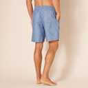 Amazon Essentials Mens 9" Swim Trunks with Mesh Lining, Pockets, Drawstring Closure (X-Small, Blue Geometric Print)