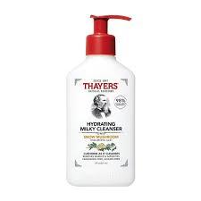 THAYERS Milky Hydrating Face Cleanser with Snow Mushroom, Hyaluronic Acid, Dermatologist Recommended Gentle Facial Wash, Hydrating Skincare for Dry, Sensitive Skin, Paraben Free, 8 FL Oz, Clear