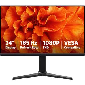 Amazon Basics 24 Inch Gaming Monitor, FHD 1080P, 165Hz, 1ms Response Time, IPS Display, Adaptive Sync, VESA Compatible, Black