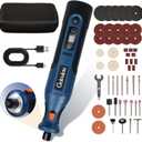 Cordless Rotary Tool Kit Mini, 7.4V 12-Speed Power USB Rechargeable, for 3D Printer Sanding, Jewelry Making, Wood Carving, Polishing, Drilling DIY Crafts with 51 Accessories