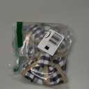 Black White Plaid Bows Holiday Ornaments Burlap Wreaths Gift Bows Door Ornaments for Holiday Birthday Party Decoration