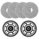 (6 Pcs) Mop pad Bracket kit Compatible with Roborock Saros 10R,Saros Z70 Robot,mop Holders,Mop Bracket,Mop Cleaning Tray Bracket2 mop pad Brackets,4 Mop Pads,Mop Pad Platemop Holders