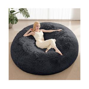 Bean Bag Cover(No Filler), Faux Fur Comfy Bean Bag Chairs for Adults, Washable Bean Bag Chair Cover, Fluffy Plush Giant Bean Bags Chairs for Teens Kids Girls, Anti-Slip, 5FT, Dark Grey Bean Bag Cover(No Filler), Faux Fur Comfy Bean Bag Chairs for Adults, Washable Bean Bag Chair Cover, Fluffy Plush Giant Bean Bags Chairs for Teens Kids Girls, Anti-Slip, 5FT, Dark Grey
