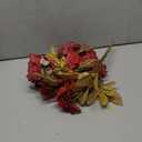 Hollyone 2 Bundles Artificial Fall Flowers Bouquet 18.8" Red Peony Hydrangea Fake Fall Floral Silk Flowers Autumn Faux Flower Arrangement for Home Wedding Table Centerpieces Thanksgiving Party Decor (Burgundy)