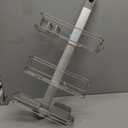 simplehuman Adjustable and Extendable Shower Caddy Large, Stainless Steel and Anodized Aluminum