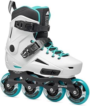 Rollerblade Lightning Women's Urban Inline Skate, White and Aqua Size 6