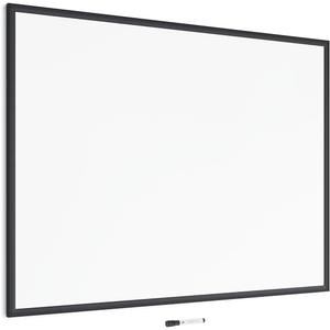 U Brands Magnetic Dry Erase Board White Board, 36" x 48" Inches, Black Wood Frame (2893U00-01)