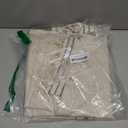 AmazerBath Boho Shower Curtain, Modern Farmhouse Shower Curtain Set with Tassels, Rustic Faux Linen Green Striped Shower Curtain with Hooks, Light Tan Toned, 72x72 Inches