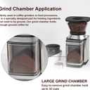 DBM-8GC Grind Chamber With Lid Replacement for Cuisinart DBM-8P1 etc Grinder, Fit Coffee Grinder, Food Processor Replacement Parts, Clear Round Flip Top Design - Dishwasher Safe