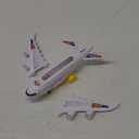 ArtCreativity Light-Up Airplane Toy - Kids Airplane Toy with Takeoff Sounds, LED Lights, and Moving Wheels - Bump and Go Action, for Kids Ages 4-8, Boys and Girls Birthday Present