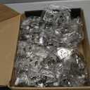 Chibery 50 Pack 1-1/4" Overlay 3D Soft Close Concealed Hinge for Face Frame Door, Smooth Slow Self Closing Hinges, Satin Nickel, Hidden 105 Open Angle Stainless Steel Hinge for Kitchen Cabinet Door