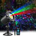 Laser Projector Firefly Lights Outdoor, 12 Effect Moving RGB Lights Show Waterproof Laser Projection with RF Remote and Timer for Wedding Christmas Holiday Party Patio Garden Landscape Decor (Black)