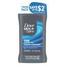 Dove Men+Care Antiperspirant Deodorant Stick, Clean Comfort, 2.7 Ounce (Pack of 6)
