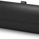 ROSON Sunglasses Holder for Car Visor, Leather Auto Eyeglasses Sun Visor Organizer Case, Handmade Universal Vehicle Visor Accessories Glasses Protective Storage Box for Man Women (Black)