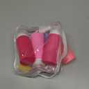 Muslish 21 Pack Travel Bottles for Toiletries, Leak-Proof TSA Compliant Silicone Travel Size Containers for Shampoo and Conditioner, BPA Free with Toiletry Bag (Pink)