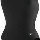 Speedo Girls' Endurance+ Solid Super Pro One Piece Swimsuit (Black), US 12/28