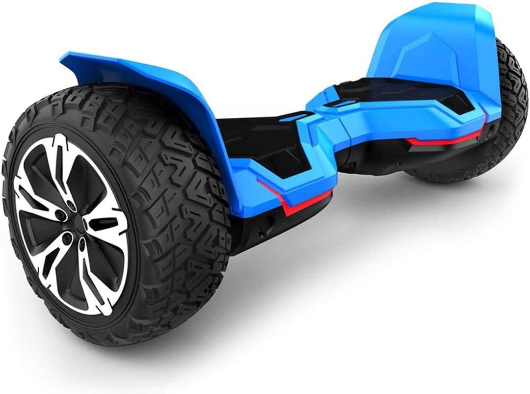 Gyroor Warrior 8.5 inch All Terrain Off Road Scooter with Bluetooth Speakers and LED Lights,Self Balancing Scooter for Kids ages 6-12 and Adults