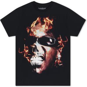 Offset Fire Tee (Large, Black)