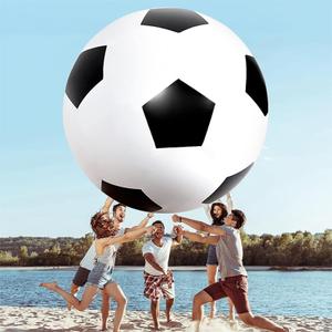 Giant 6.6 ft Inflatable Soccer Ball with Rapid Valve - Massive PVC Football for Beach, Backyard, Party Games & Parades - Adult & Teen Outdoor Sports Toy (6.6 FT)