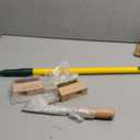Extendable Weed Brush Telescopic Gardening Tool with Angled Wire Bristles, Spare Heads, and Weeder Scraper for Clearing Weeds, Moss, and Algae from Patios, Driveways, and Block Paving