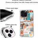 Christian Quotes iPhone 16 Pro Case, Aesthetic Vintage Jesus Bible Verses Pattern for Women & Men, Soft TPU Bumper