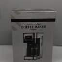 SHARDOR 10-Cup Programmable Coffee Maker, Regular & Strong Brew Drip Coffee Machine for Home and Office, Auto Shut Off, Permanent Filter, Silver