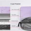 13 Inch Laptop Sleeve Case for 13-inch New MacBook Air M5 A3449 M4 A3240 2025 2026,13 13.6 Inch MacBook Air 13 M3/M2/M1 2020-2024, Computer Carrying Bag with Handle, Purple