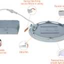 HALO HLBE 6-Inch Slim Canless Recessed Downlight for New Construction/Remodel 3000 Fixed CCT- Contractor 24-Pack ‎HLBE6099301EMWR-24PK