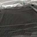 Double Rods Clothes Rack for Hanging Clothes, Heavy Duty Rolling Clothing Rack with Wheels, Freestanding Garment Racks with Oxford Bottom Shelf and Mesh Bottom Shelf for Bedroom Laundry Living Room