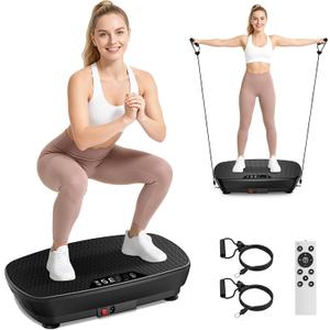 AoraPulse Vibration Plate for Lymphatic Drainage with 250 Speeds, Pink