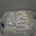 Finlonte King Size Quilt, Cotton King Quilt Bedding Set, Grey(Gray) Patchwork Plaid Bed Quilts King Size, Lightweight Reversible Soft King Size Bedspreads, 3 Pieces