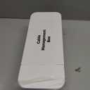 YECAYE 2 Pack Cable Management Box, Pet Friendly Cord Organizer Box for Home & Office, Child-Proof Cable and Power Strip Protector Box, Wire Hider and Cord Organizer for Desk, White