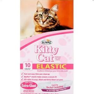 Alfapet Elastic Cat Litter Box Liners  Extra Giant 10 Count  TearResistant Cat Litter Bags  Waterproof Kitty Litter Liners  Fits Litter box Pan Sizes XL, Giant, XGiant, 37" x 18", 20 lb Capacity