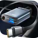 LISEN for Car Charger USB C Fast Charge fit iPhone 17 Pro Max Air, [Ultra-Mini, 60% Less Space] 57W Type C Retractable Car Phone Charger Adapter for iPhone 16e 16 15 Samsung S25 S24 Pixel Android (Grey)