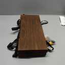 BUTUNITA Floating Bookshelves for Wall, Rustic Wood Hanging Wall Bookshelf, Upside Down Book Shelf and Wall Mounted Bookshelves for Home Decor in Bedroom, Living Room, Carbonized, 2 Pack