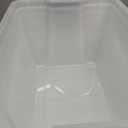 IRIS USA 54 Qt Stackable Plastic Storage Bins with Lids, 6 Pack - BPA-Free, Made in USA - See-Through Organizing Solution, Latches, Durable Nestable Containers, Secure Pull Handle - Clear