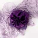 Ribbli Purple Satin Wired Ribbon 2.5 Inch Purple Christmas Ribbon for Gift Wrapping Wreaths Garland Tree Decoration Crafts Home Decor-Continous 20 Yards